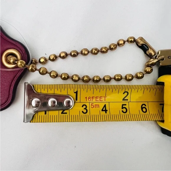 Coach Rexy And Carriage Hangtag Leather, Deep Red/ Oxblood - Picture 7 of 8